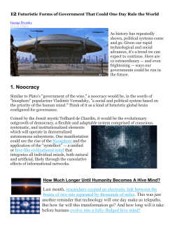 Polystate: A Thought Experiment in Distributed Government