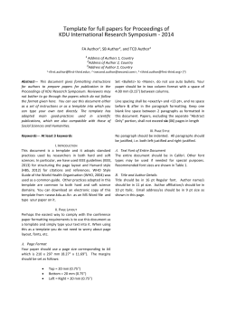 IEEE Paper Template in A4 (V1)