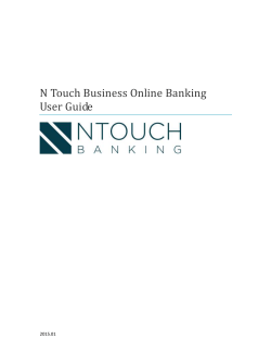 N Touch Business Online Banking User Guide