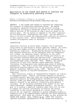 Application of the random walk method to simulate
