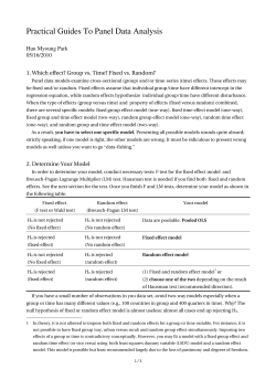 Practical Guides To Panel Data Analysis