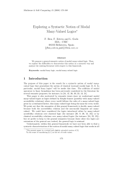 Exploring a Syntactic Notion of Modal Many-Valued Logics