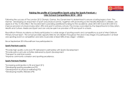 Inter School Competitions 2014 - 2015