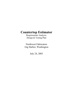 Requirements Analysis