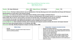 Alliance Cindy and Bill Simon Technology Academy Digital Agenda