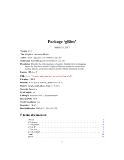 Package `gRim`