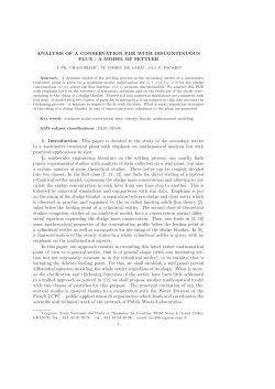 ANALYSIS OF A CONSERVATION PDE WITH DISCONTINUOUS