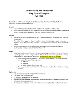 Danville Parks and Recreation Flag Football League Fall 2017