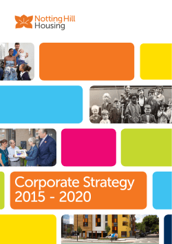 Corporate Strategy 2015 - 2020