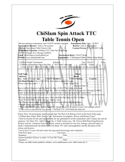 Chicago Slam Table Tennis Open - Chi