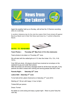 Round 5 - Lake Wendouree Football Netball Club