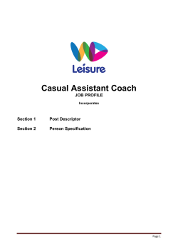 Casual Assistant Coach