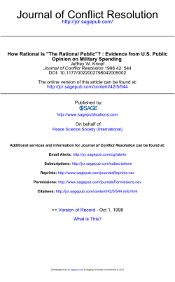 Journal of Conflict Resolution