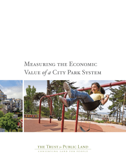 Measuring the Economic Value of a City Park System