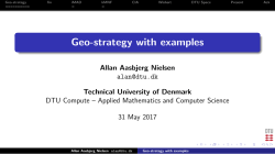 Geo-strategy with examples