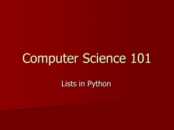 Python Lists