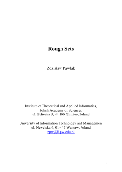 Sets, fuzzy sets and rough sets