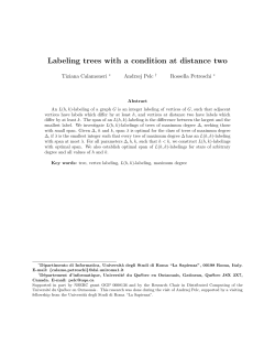 Labeling trees with a condition at distance two