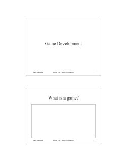 Game design/development