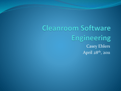 Cleanroom Software Engineering