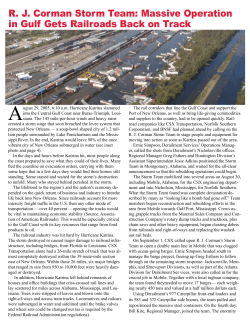 R. J. Corman Storm Team: Massive Operation in Gulf Gets Railroads