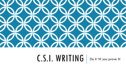 CSI Writing - NordoniaEnglish12CP