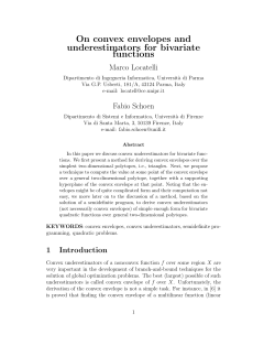 On convex envelopes and underestimators for bivariate functions