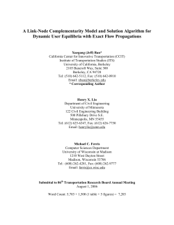 A Link-Node Complementarity Model and Solution Algorithm for