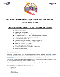 Fox Valley Firecracker Fastpitch Softball Tournament