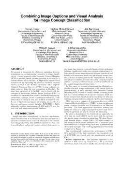 Combining Image Captions and Visual Analysis for Image Concept