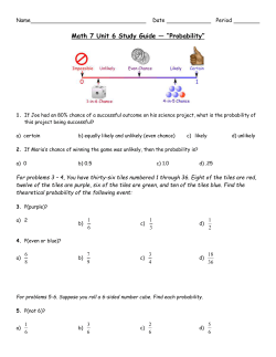 UNIT 6 STUDY GUIDE