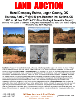 land auction - JC Barr Auctions