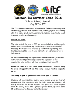 Info Pack - taekwondo.ie