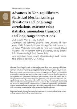 Advances in Non-equilibrium Statistical Mechanics