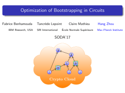 Optimization of Bootstrapping in Circuits