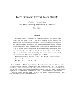 Large Firms and Internal Labor Markets