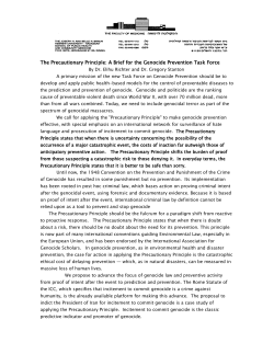 The best source of knowledge and information on prevention of