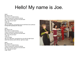 Hello! My name is Joe.