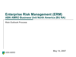 Enterprise Risk Management