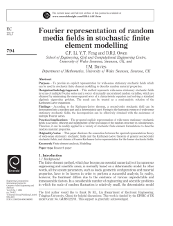 Fourier representation of random media fields in stochastic finite