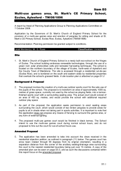 Item D3 Multi-use games area, St. Mark`s CE Primary School, Eccles