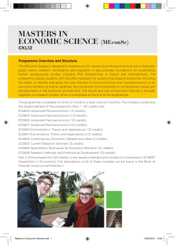 Masters in Economic Science.indd