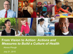 From Vision to Action: Actions and Measures to Build a