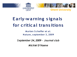Early-warning signals for critical transitions