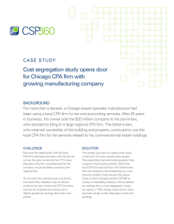 Cost segregation study opens door for Chicago CPA firm with