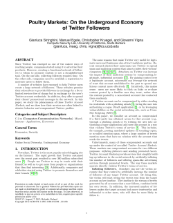 Poultry Markets: On the Underground Economy of Twitter Followers