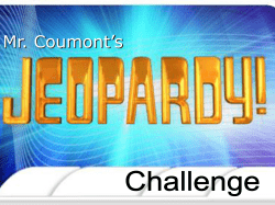 Jeopardy Template