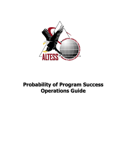 Title Probability of Program Success Operations Guide