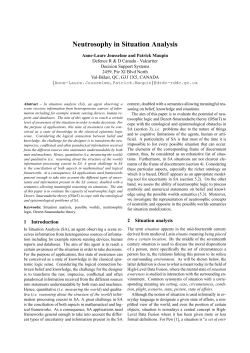 Neutrosophy in Situation Analysis