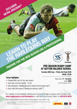 learn to play the harlequins way